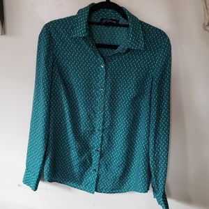 Penguin button front blouse
